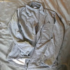 Small puma zip up sweatshirt